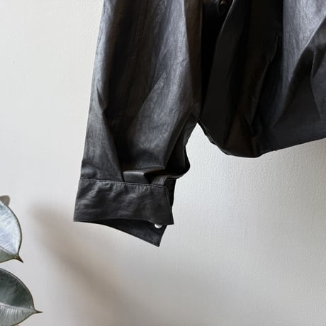 faux leather raglan jacket　MA1692