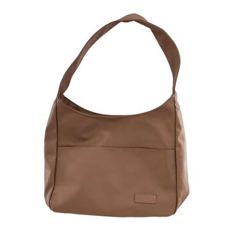 soft curve shoulder bag with outer pocket　MA1889
