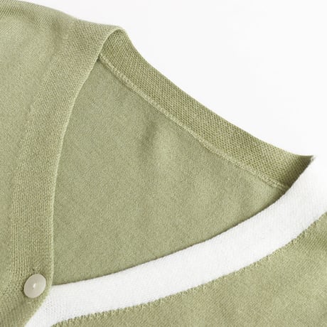 asymmetry colorline knit cardigan　MA1799