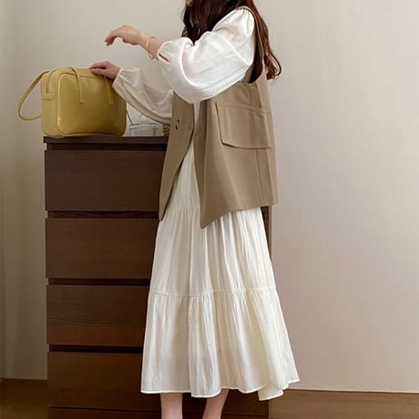 V-neck suit vest　MA1159