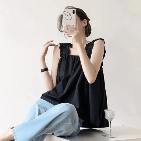 frill square flare top　MA1581