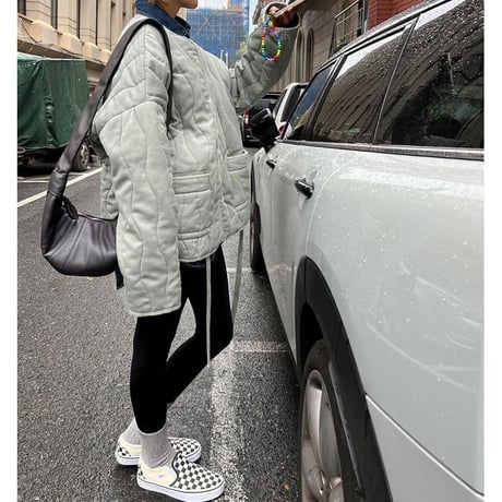 collarless quiting jacket　MA1299