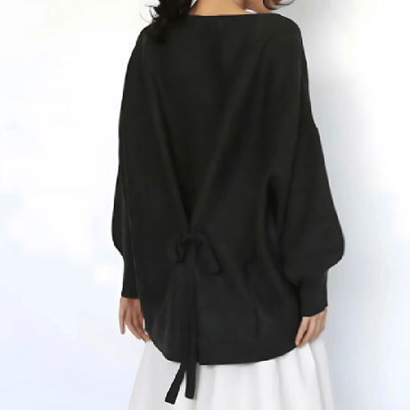 【即納】backribbon knit pullover　MA1638