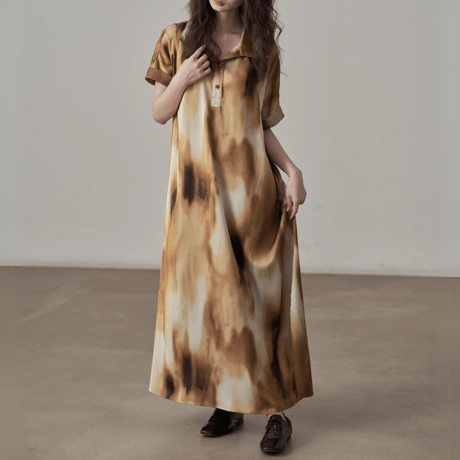 loose fit long shirt dress　MA1382