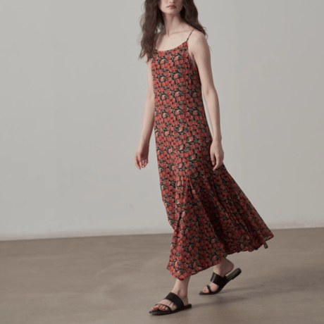 floral print long onepiece　MA1438