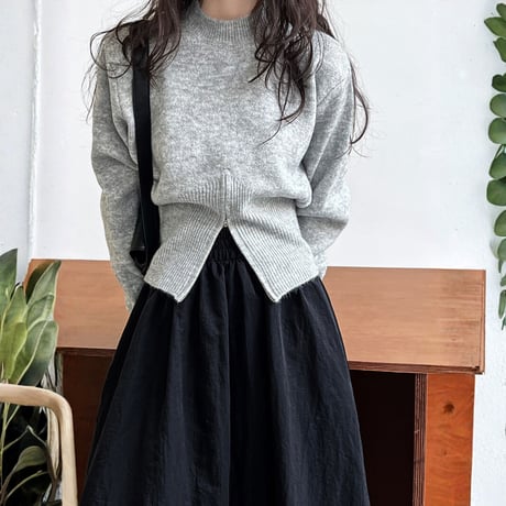 zip-hem knit pullover　MA1706