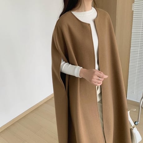 long cape coat　MA1137