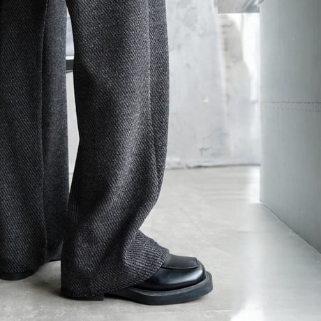 soft brushed straight wool-like pants　MA1716
