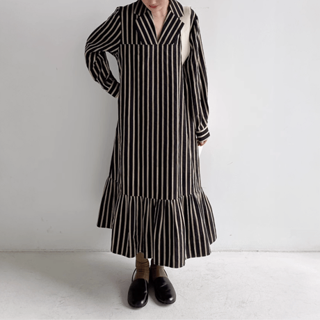 striped long dress　MA1461