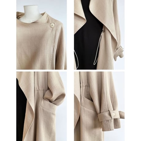 drape light long coat　MA1136