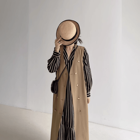 striped long dress　MA1461