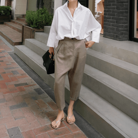 a-line flare shirt　MA1102