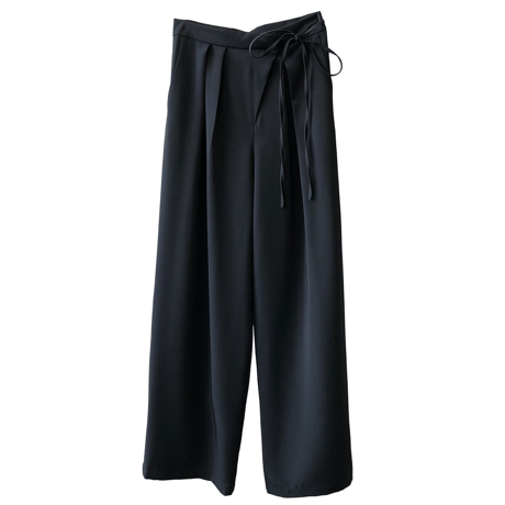 ribbon waist wide pants　MA1575