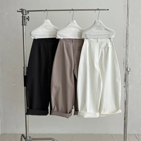 high waist center seam wide pants　MA1863