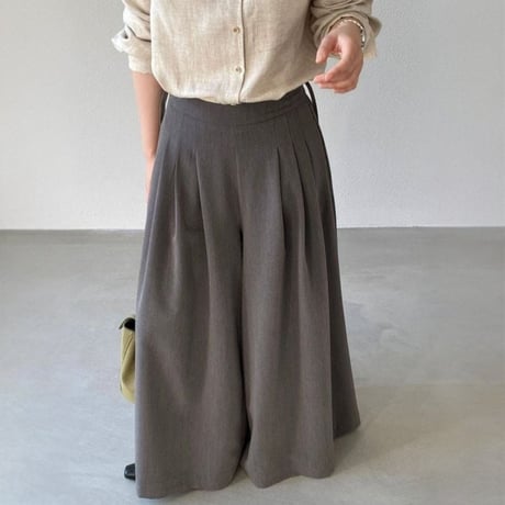 modern volume tuck flare pants　MA1798