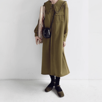 ruffle collar long dress　MA1462
