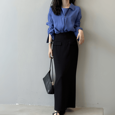 french drape pullover shirt　MA1594