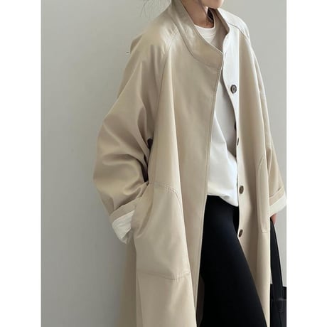 stand collar single coat　MA1135