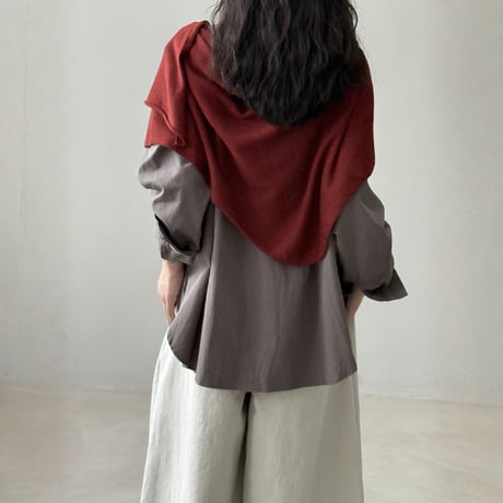 soft knit shoulder stole　MA1658
