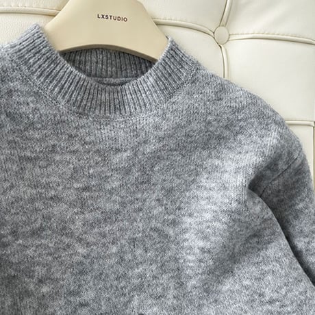 zip-hem knit pullover　MA1706