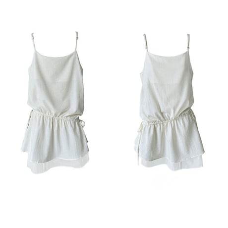drawstring double hem camisole tops　MA1963