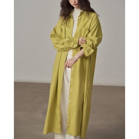 drop shoulder long shirt one piece　MA1379