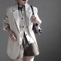 french lapel longline tailored jacket　MA1918