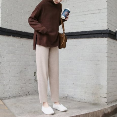 soft fit ankle knit pants　MA1754