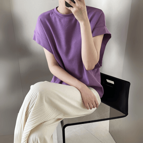 relaxed armhole french sleeve t-shirt　MA1538