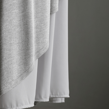 asymmetry layered knit setup　MA1944
