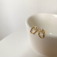 pearl gold piercing　MA1284
