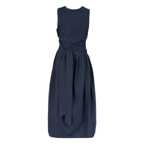 sleeveless waist ribbon gather one piece/3color　MA1993