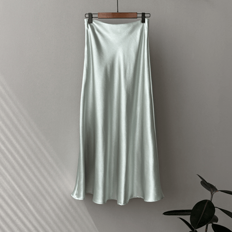 shiny silky skirt　MA1570