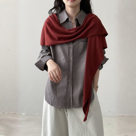 soft knit shoulder stole　MA1658