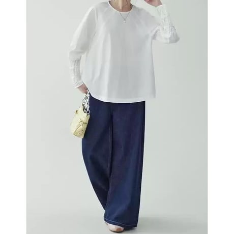 pleated cuff design tops　MA1183