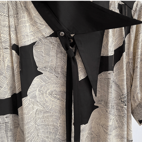 abstract pattern flowy onepiece　MA1456
