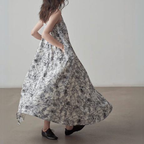 botanical design cami onepiece　MA1424