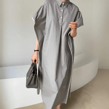 minimal loose silhouette dress　MA1636
