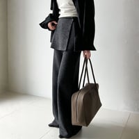 layered flare knit pants　MA1791