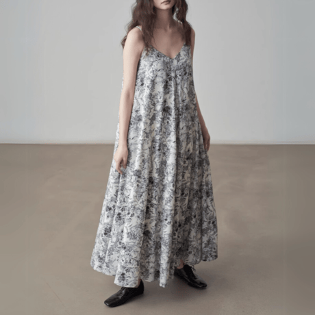 botanical design cami onepiece　MA1424