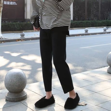 soft fit ankle knit pants　MA1754