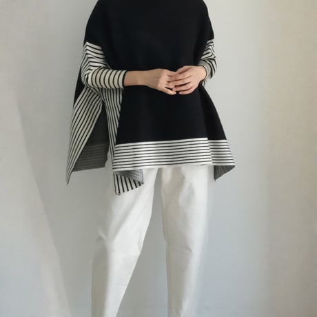 modern asymmetric poncho　MA1844