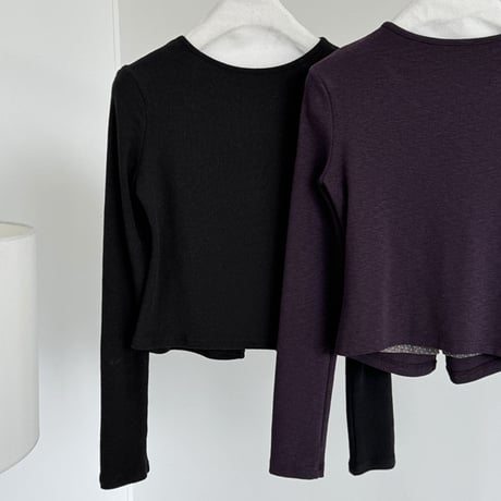 cutout docking cardigan tee　MA1870