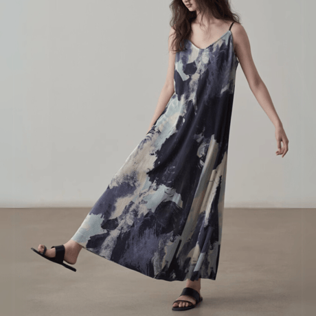 abstract print camisole onepiece　MA1429
