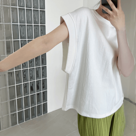 relaxed armhole french sleeve t-shirt　MA1538
