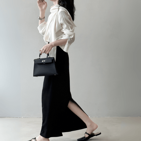 elegant straight tube skirt　MA1593