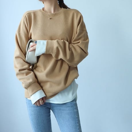 long cuffs rib cut top　MA1838