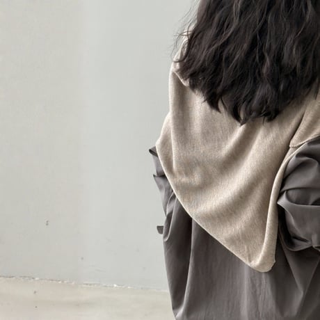 soft knit shoulder stole　MA1658