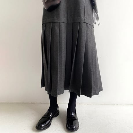 v neck jumper skirt　MA1117