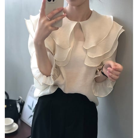 doll collar sweet blouse　MA1169